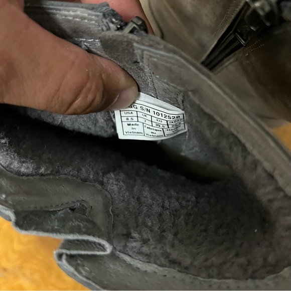 UGG Joely Wedge Side Zip Waterproof Gray Bootie Size 8.5 - Picture 6 of 6